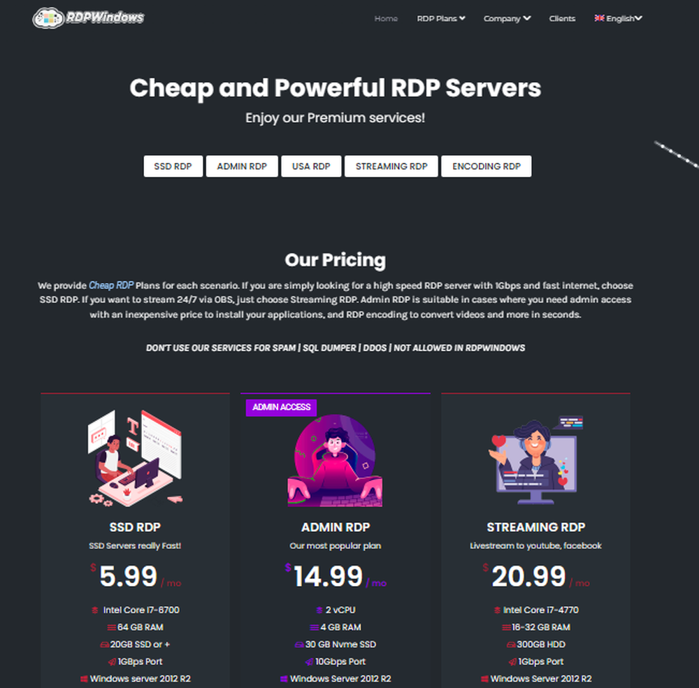 RDPWindows Screenshot 1