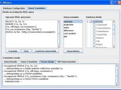 Parser details for a query translation