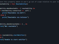 Reachability.swift Screenshot 1