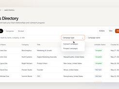 Then you can manage the whole list of leads