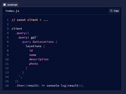 React Apollo Screenshot 1