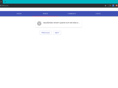 posts tab panel