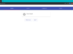 users tab panel