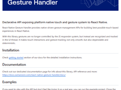 React Native Gesture Handler Screenshot 1