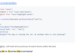 react-highlight-words Screenshot 1