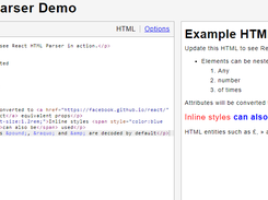 React HTML Parser Screenshot 1