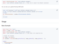 React Infinite Calendar Screenshot 1