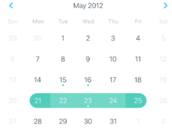 React Native Calendars Screenshot 3
