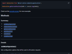 react-native-geolocation Screenshot 1