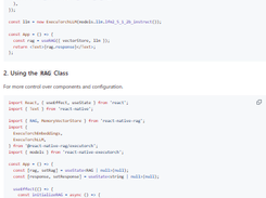 React Native RAG Screenshot 1