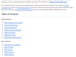 React/Redux Links Screenshot 1