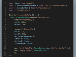 React Screenshot Test Screenshot 1