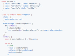 sample - with React Component