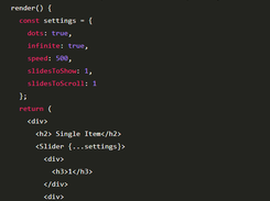 React Slick Screenshot 1