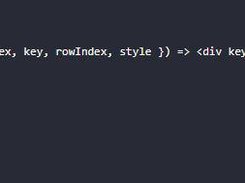 React Virtualized Screenshot 1