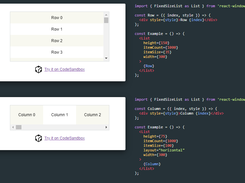 react-window Screenshot 1