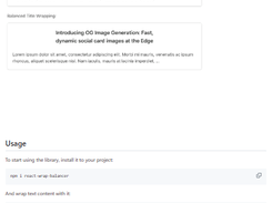 React Wrap Balancer Screenshot 1