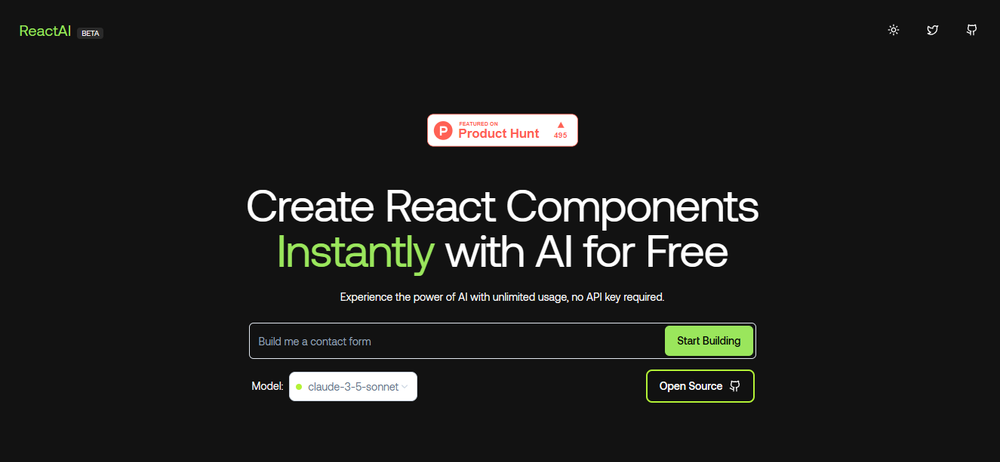 ReactAI Screenshot 1