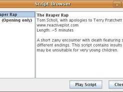 Script Repository Browser in Script Player 0.3.0
