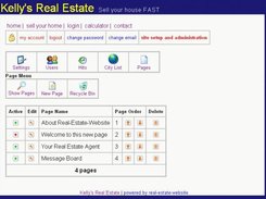 Add, Edit, and Order the Site Pages
