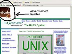Web Page With Advertisement Injected(RAT Turned ON)