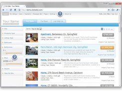 main page of real estate website