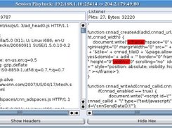 Display session data