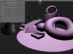 Testing deferred rendering and light parameter window