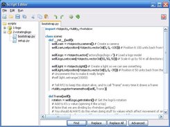 A recent build of the Script Editor running on Windows XP.