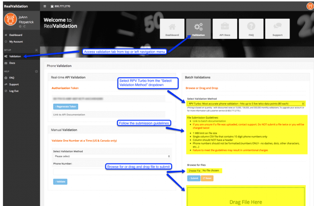 RealPhoneValidation Screenshot 1