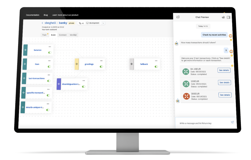 SAP Conversational AI Screenshot 1