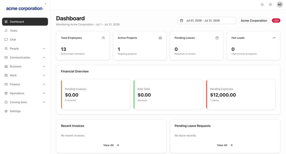 Dashboard
