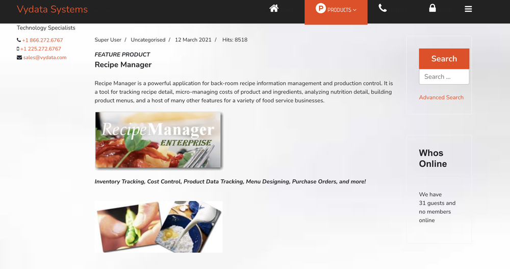 Recipe Manager Screenshot 1