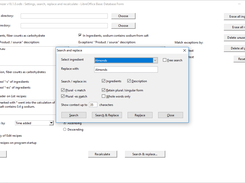 Search and replace form