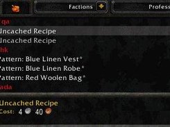 'Uncached Recipe' means you haven't seen the recipe yet.