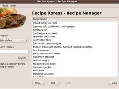 Recipe Xpress - Main screen