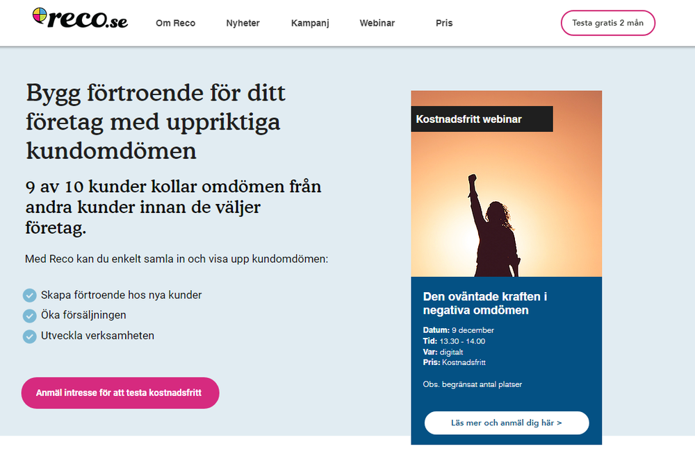 Reco.se Screenshot 1