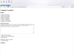 Included web interface using the application