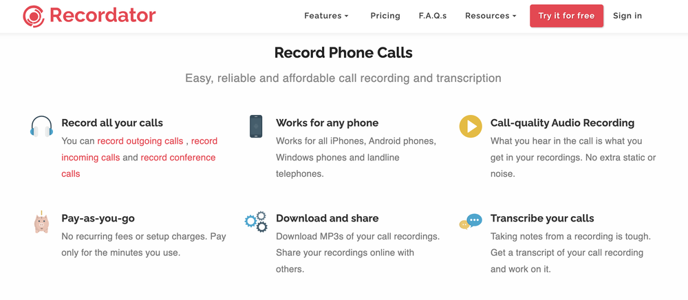 Recordator Screenshot 1