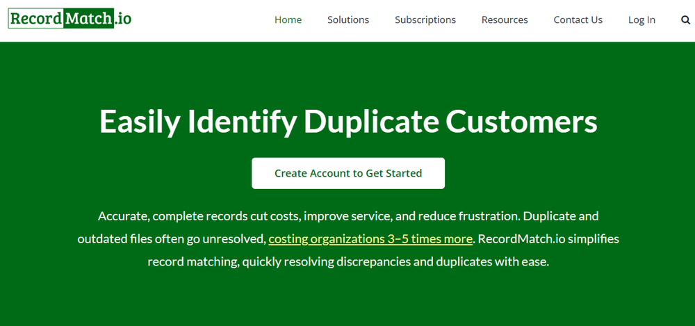 RecordMatch.io Screenshot 1