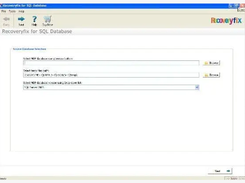 Recoveryfix for SQL Database Recovery Screenshot 1