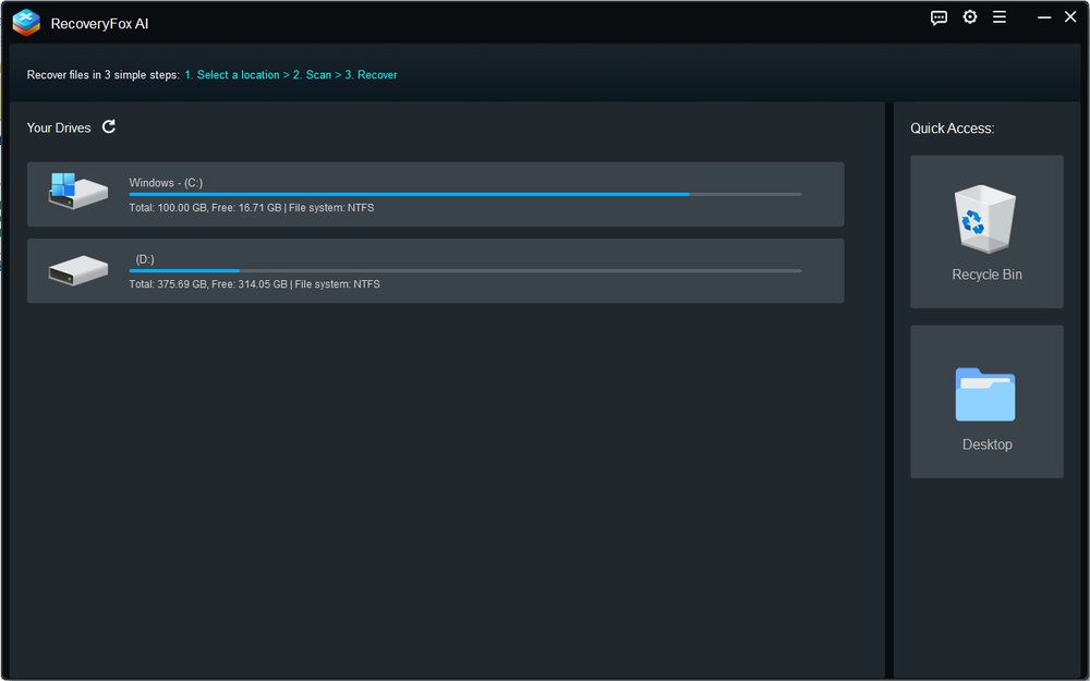 RecoveryFox AI Screenshot 1