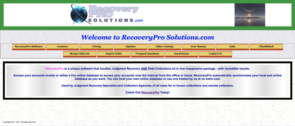 RecoveryPro Screenshot 1