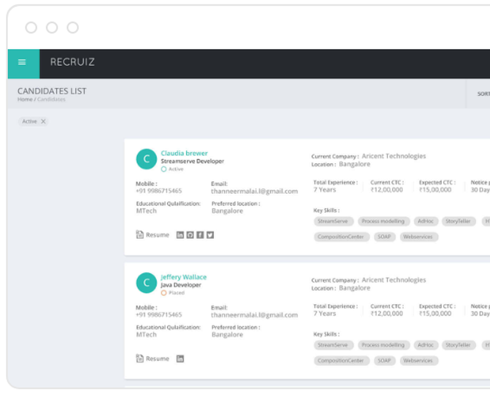 Recruiz Screenshot 1