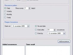 Recurrence .NET GUI