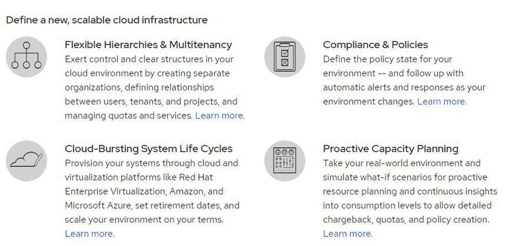 Red Hat CloudForms Screenshot 1