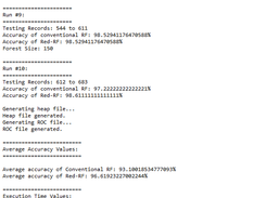 Sample Output of RedRF.java