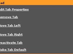 Tab Editation Popup Box