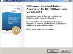 Screenshot of the REDAXOWinstaller-Setup