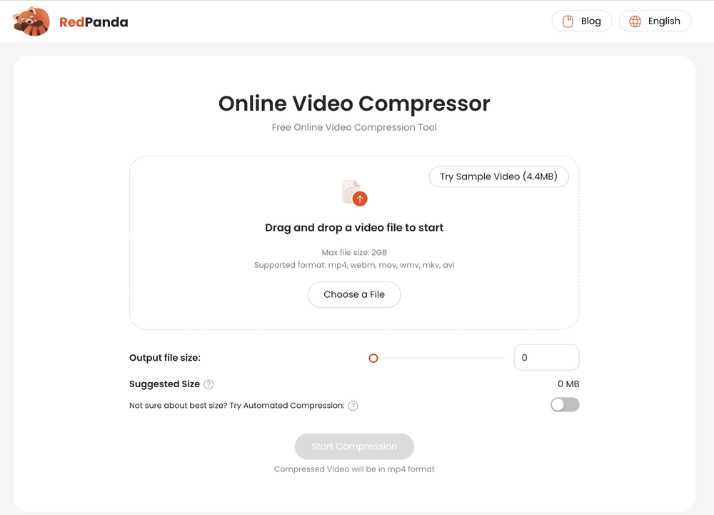 RedpandaCompress Screenshot 1
